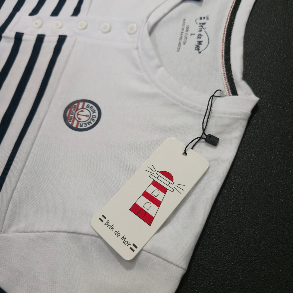 T SHIRT MARIN BRIN DE MER